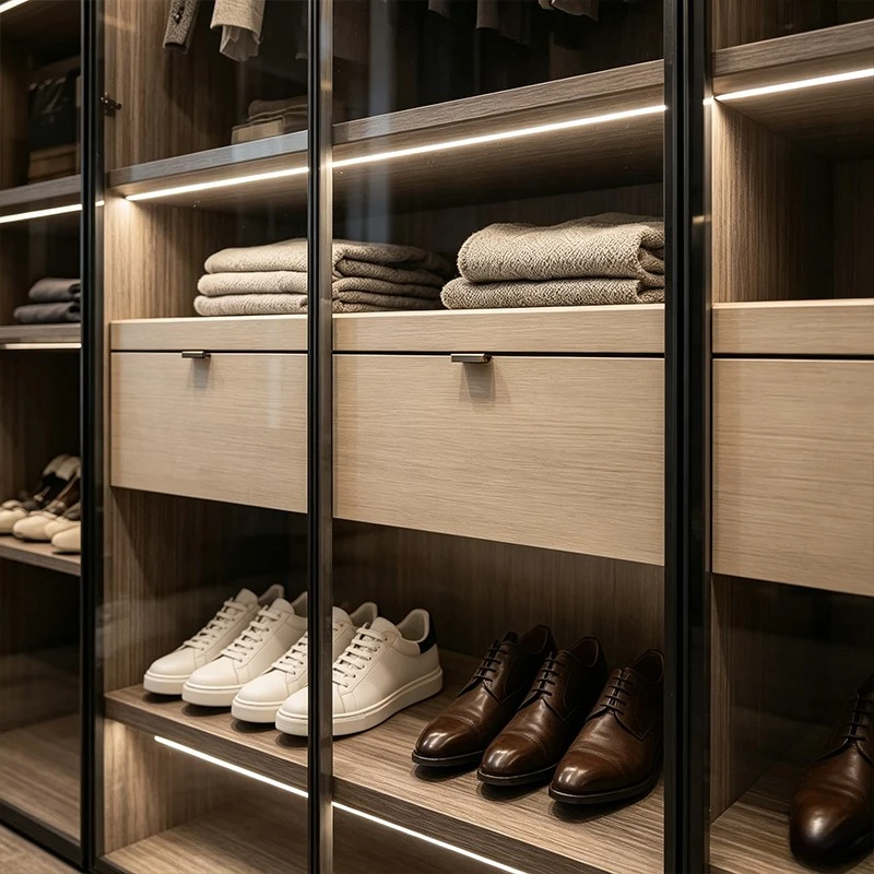black frame floor-to-ceiling walk-in closet (4)