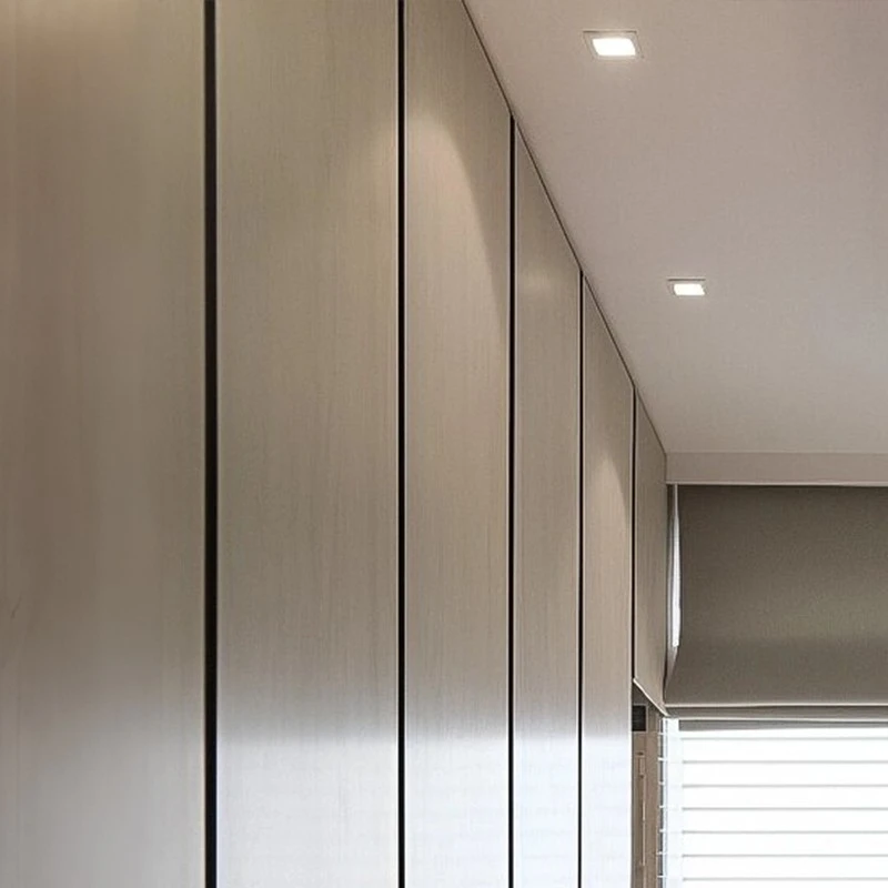 corridor walk-in closet natural wood wardrobe (2)