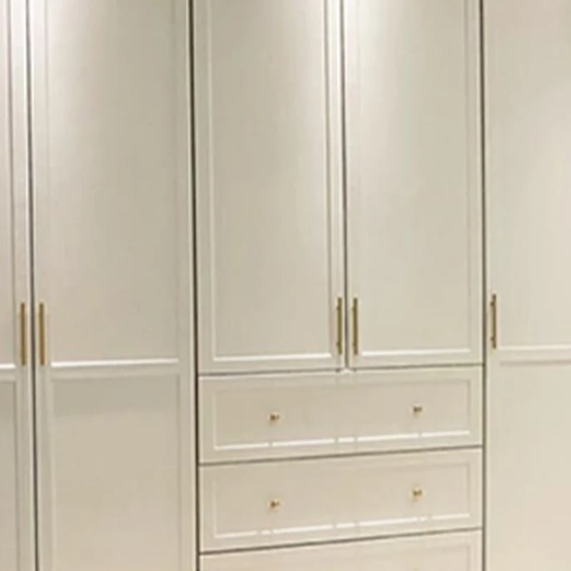 French modern white and gold walk-in closet (2)