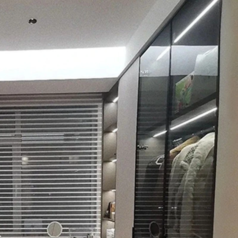 Gray walk-in closet modern luxury style (4)