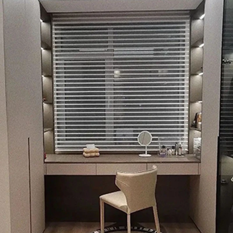 Gray walk-in closet modern luxury style (3)