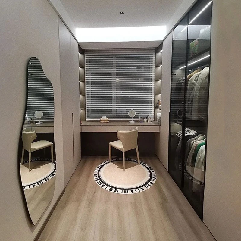 Gray Walk-in Closet Modern Luxury Style