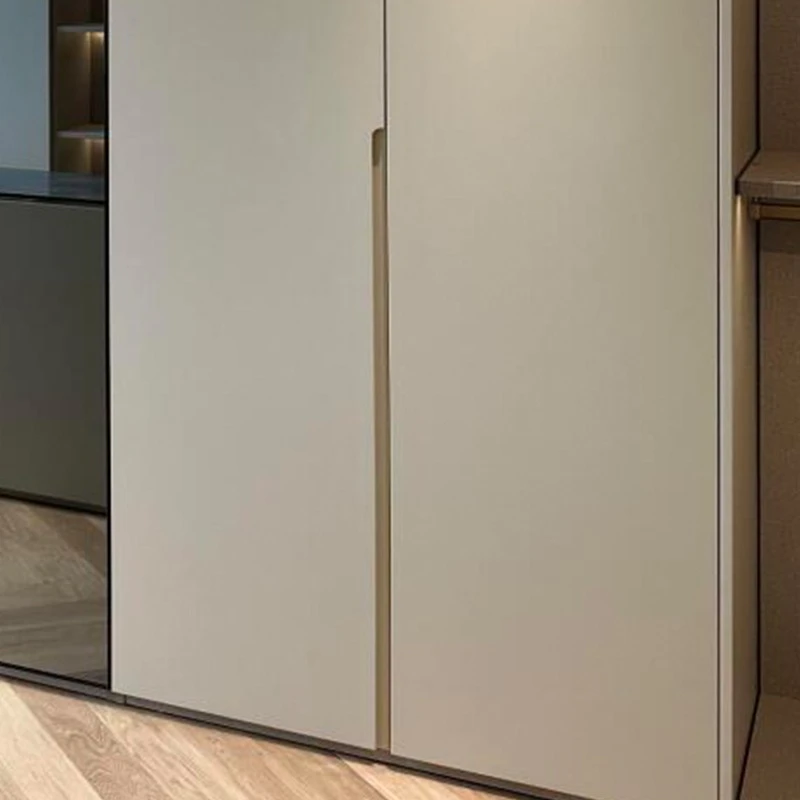 Italian minimalist cream white walk-in closet (2)