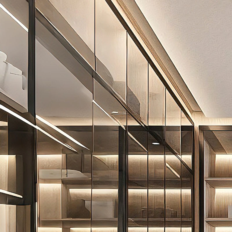 open multi-tier hanging and drawer combo in closet (2)