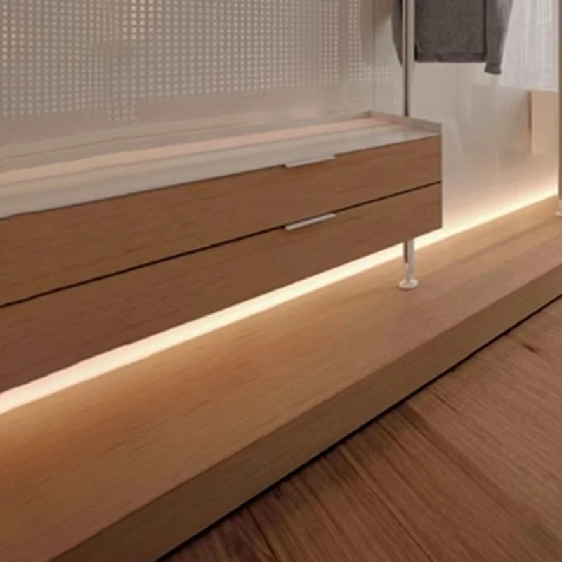 open wardrobe metal pole hanging rail system (2)