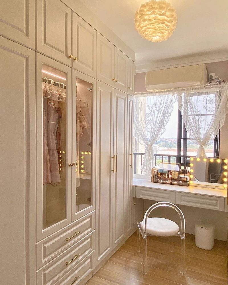 integrated vanity and wardrobe walk-in closet design001 integrated vanity and wardrobe walk-in closet design001
