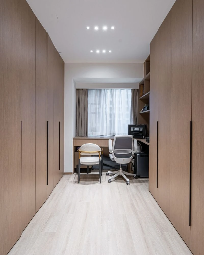 wood veneer floor-to-ceiling wardrobe minimalist handles001 wood veneer floor-to-ceiling wardrobe minimalist handles001