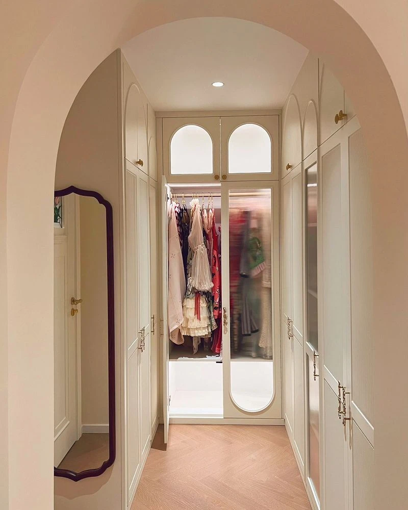 glass display wardrobe with hanging rail storage closet001 glass display wardrobe with hanging rail storage closet001