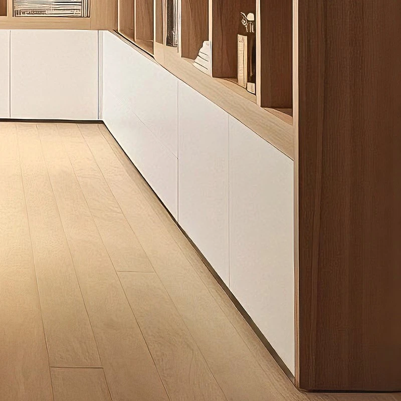 Japanese style home library with wood shelves 4 Japanese style home library with wood shelves 4