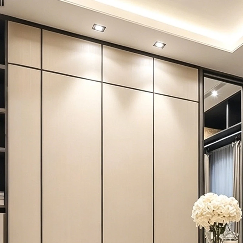 white walk-in closet with center island dresser (3)
